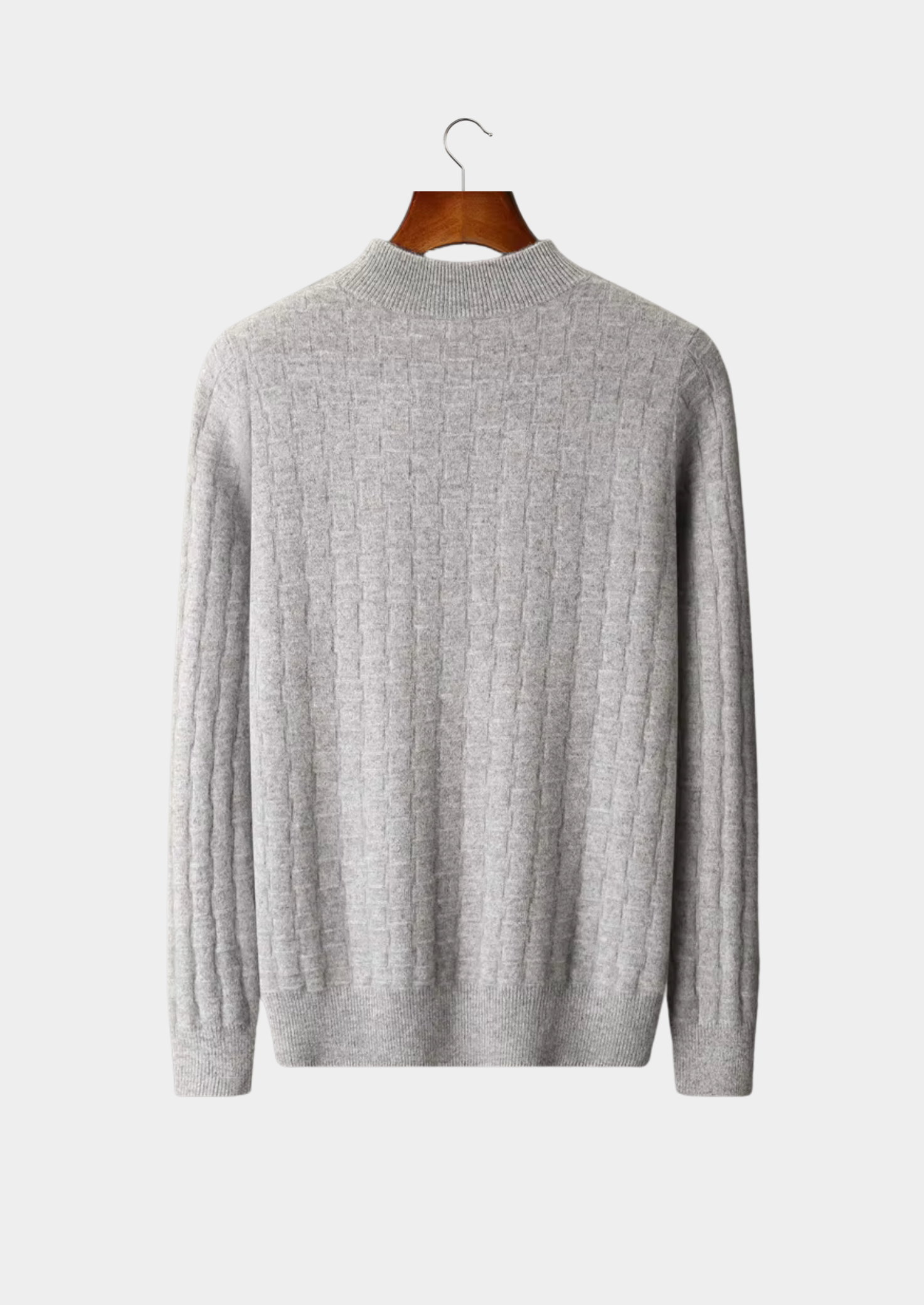 SECRET WEALTH | WOOL TEXTURED MOCKNECK