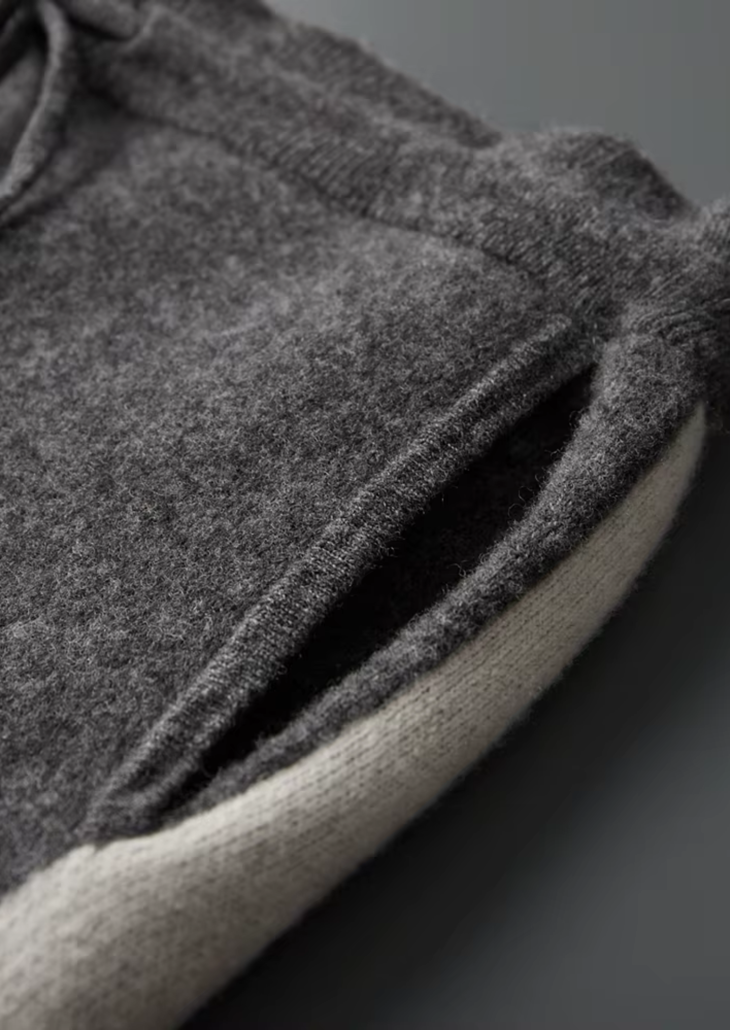 SECRET WEALTH | 100% CASHMERE WIDE LEISURE TROUSERS