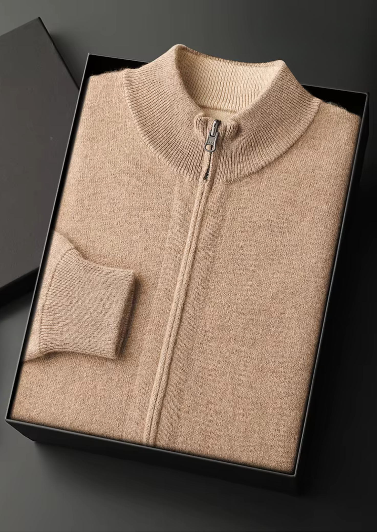 SecretWealth | Wool Zip Cardigan