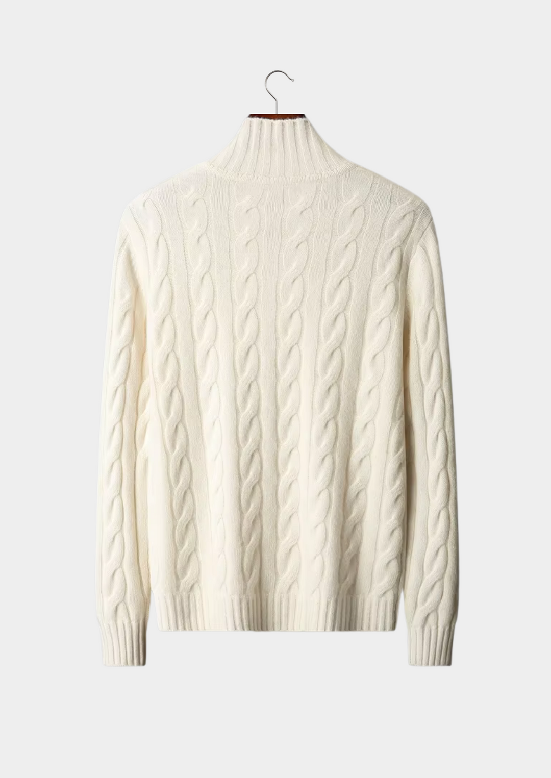 SecretWealth | Cable Knit Dual-Zip Cardigan