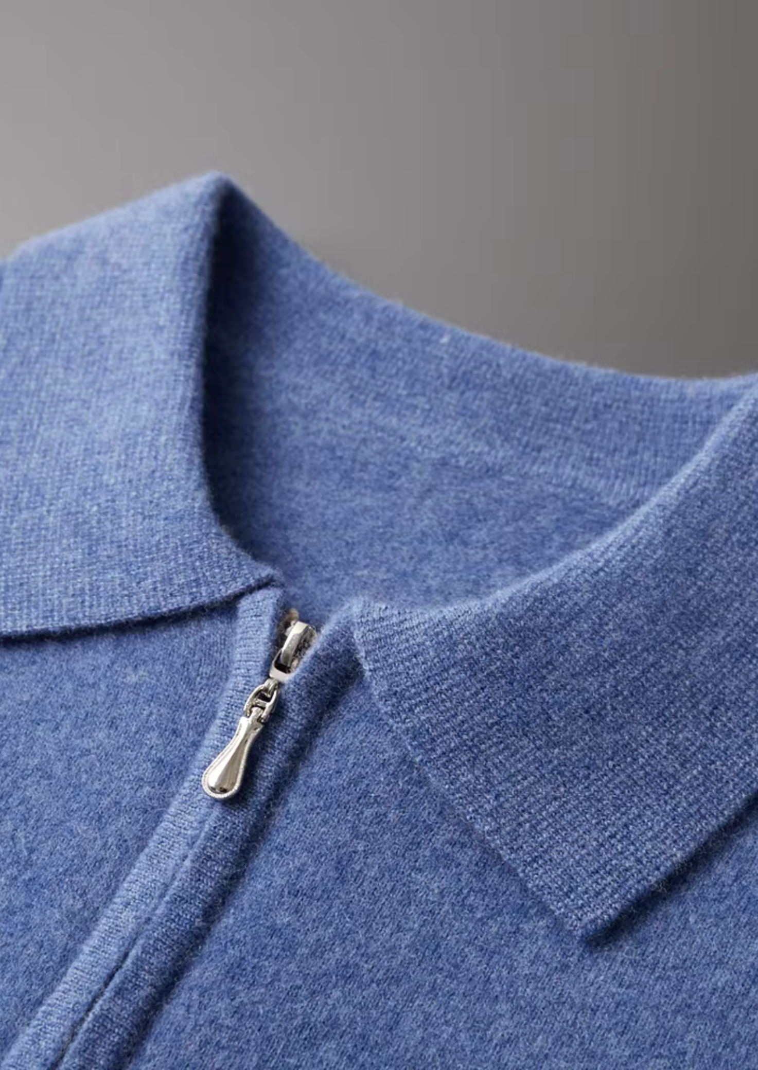 SECRET WEALTH | WOOL HALF ZIP POLO
