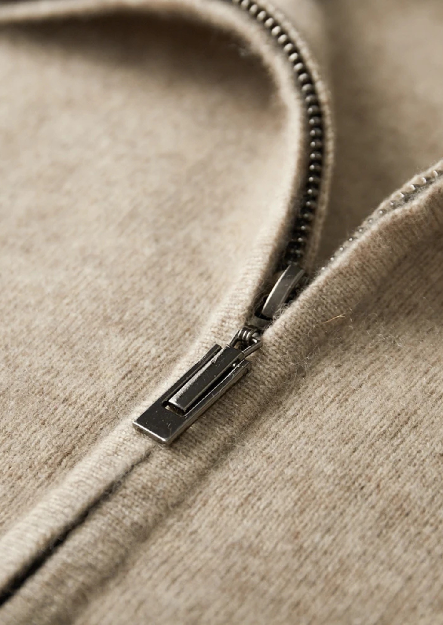 SecretWealth | Zip Polo Knit Cardigan