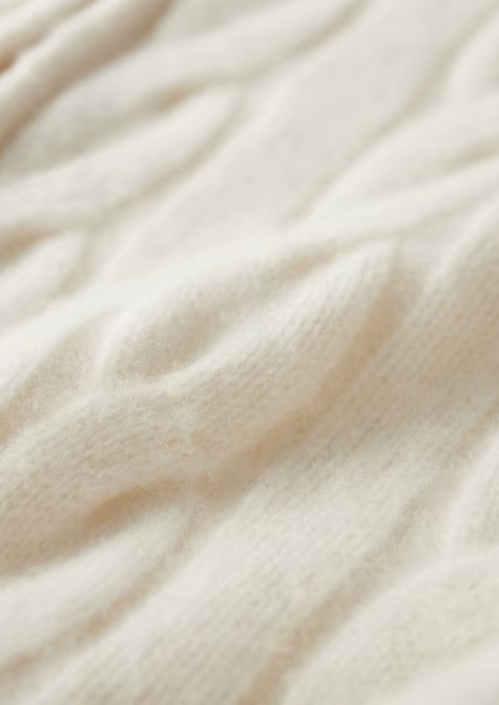 SecretWealth | Cable Knit Dual-Zip Cardigan