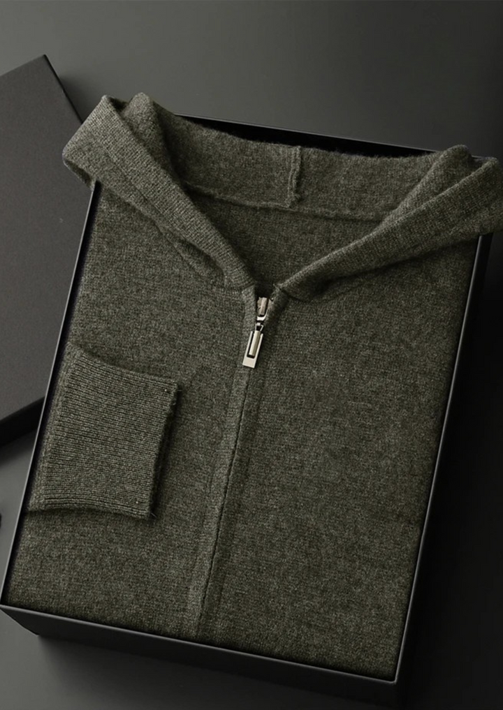 SecretWealth | Knit Zip Hoodie