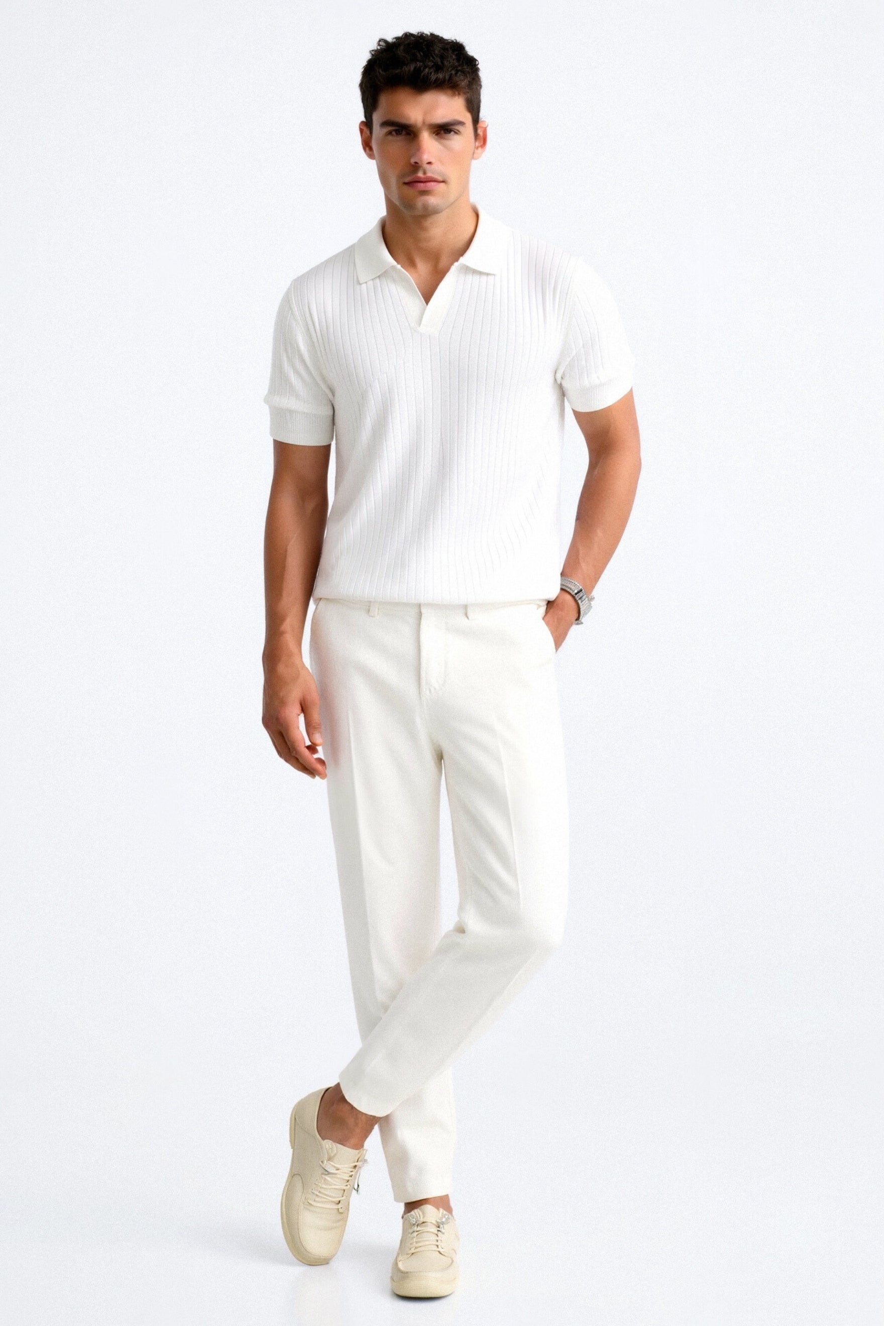 SECRET WEALTH | Ribbed Cotton Polo