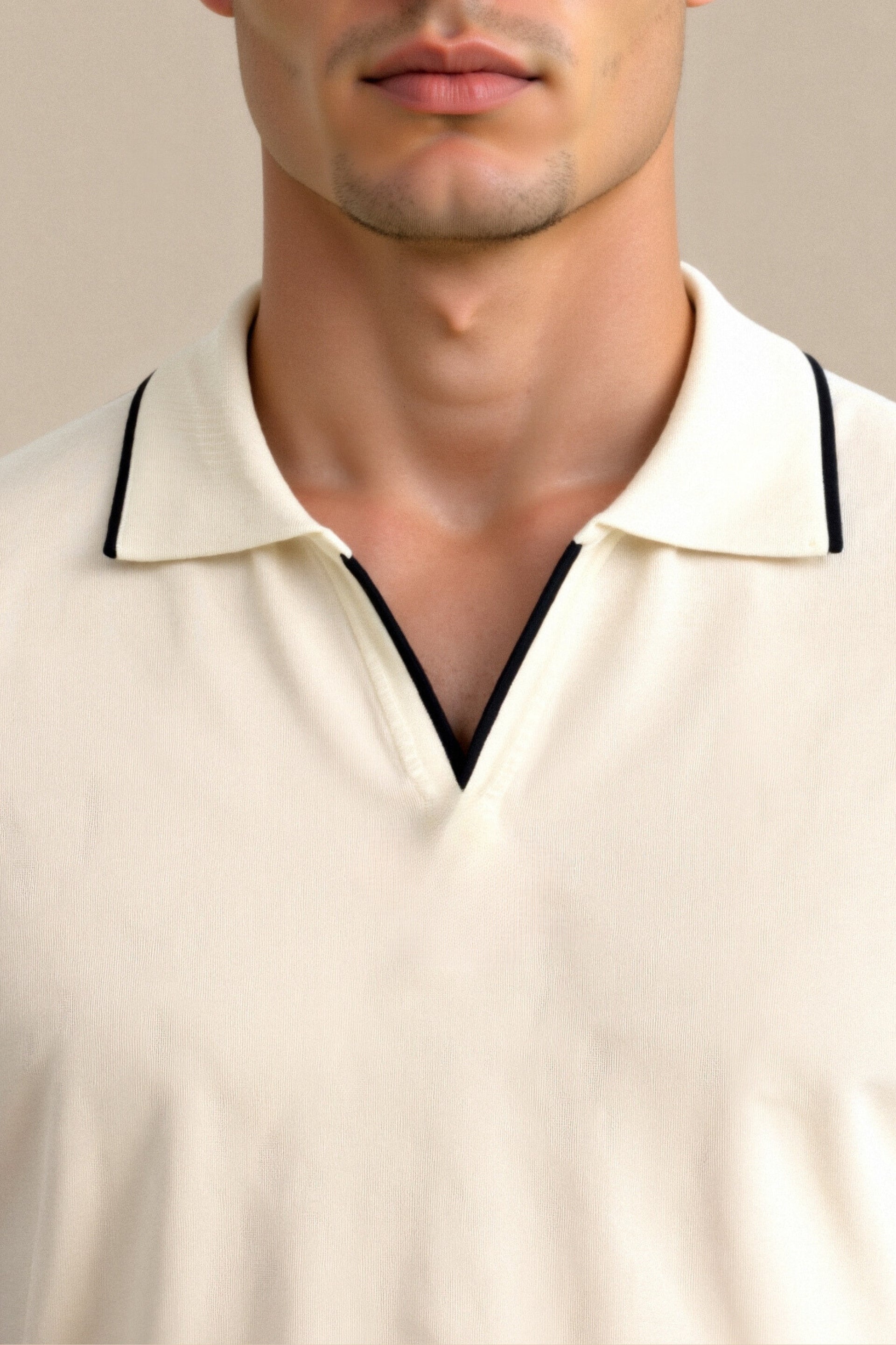 SECRET WEALTH | Contrast Slim Fitted Polo