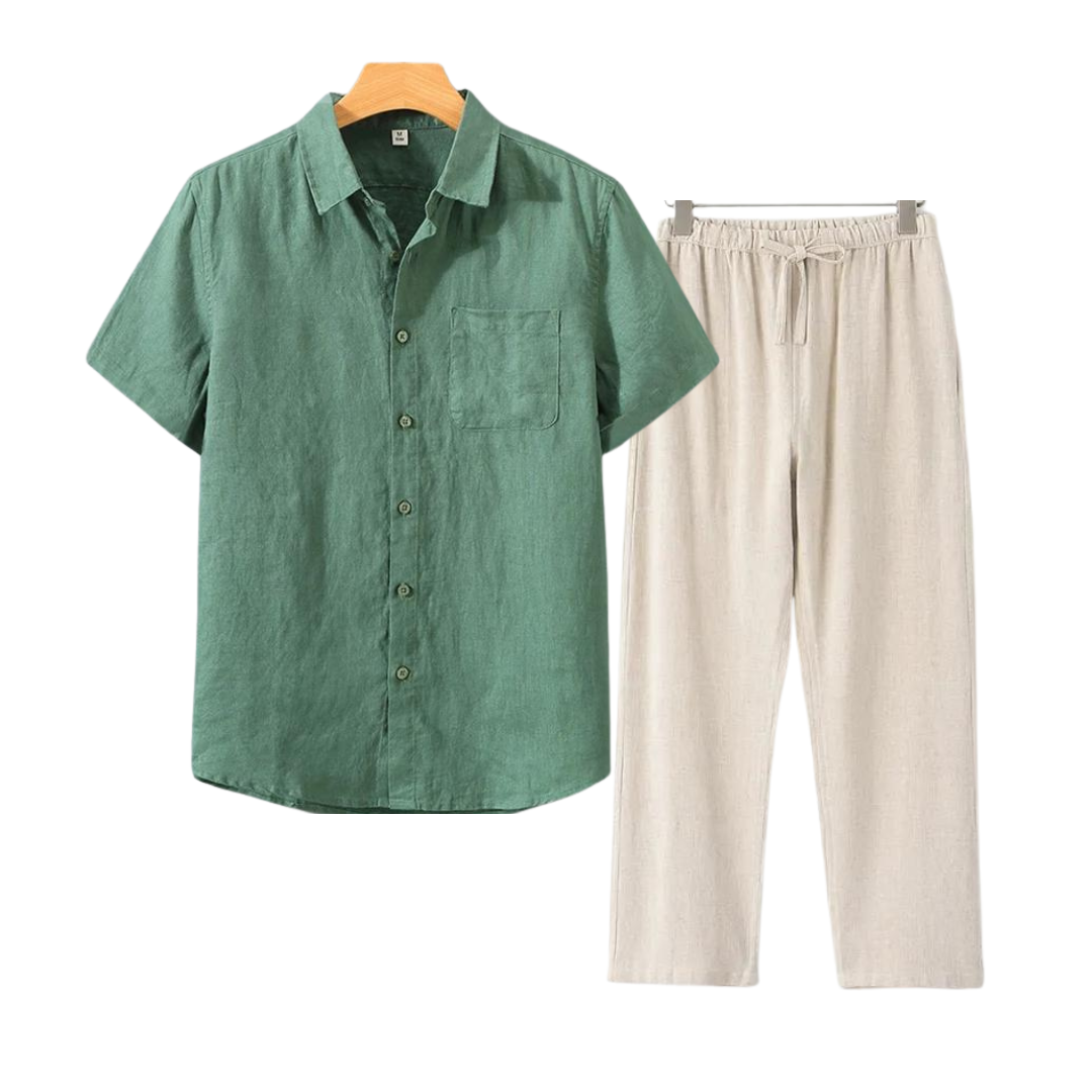 SECRET WEALTH | Linen Set (Short)