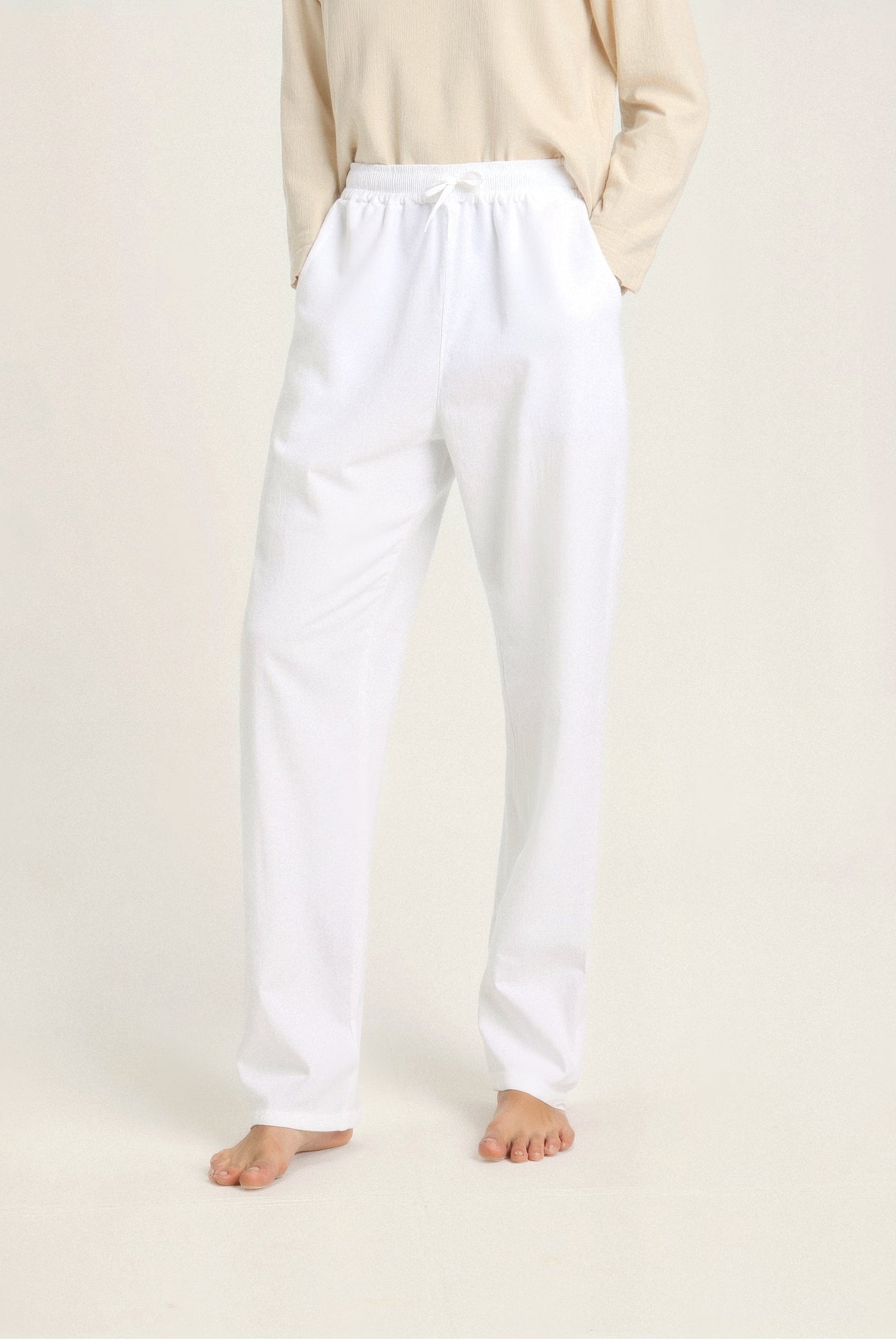 SECRET WEALTH | Lightweight Beach Cotton Linen Pants