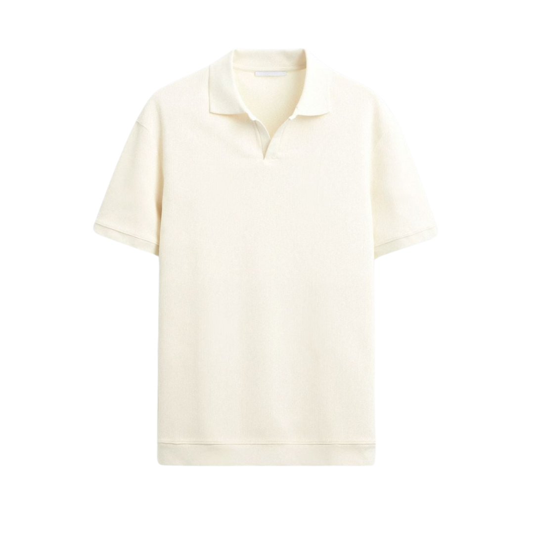 SECRET WEALTH | Woolen Structure Polo T-Shirt