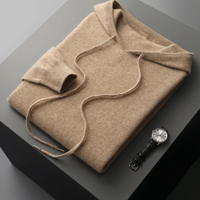SECRET WEALTH | 100% CASHMERE HOODED SWEATER