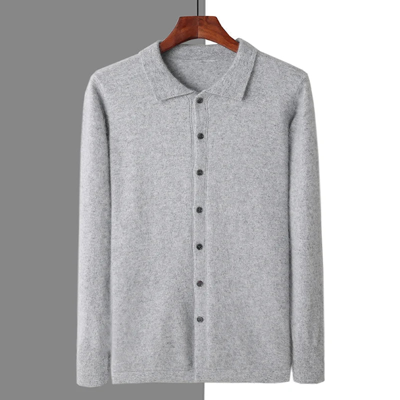 SECRET WEALTH | 100% CASHMERE POLO BUTTON