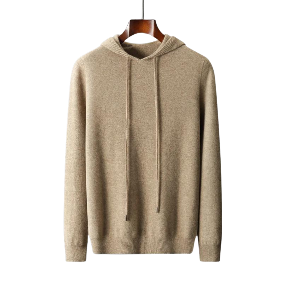 SECRET WEALTH | 100% CASHMERE HOODED SWEATER