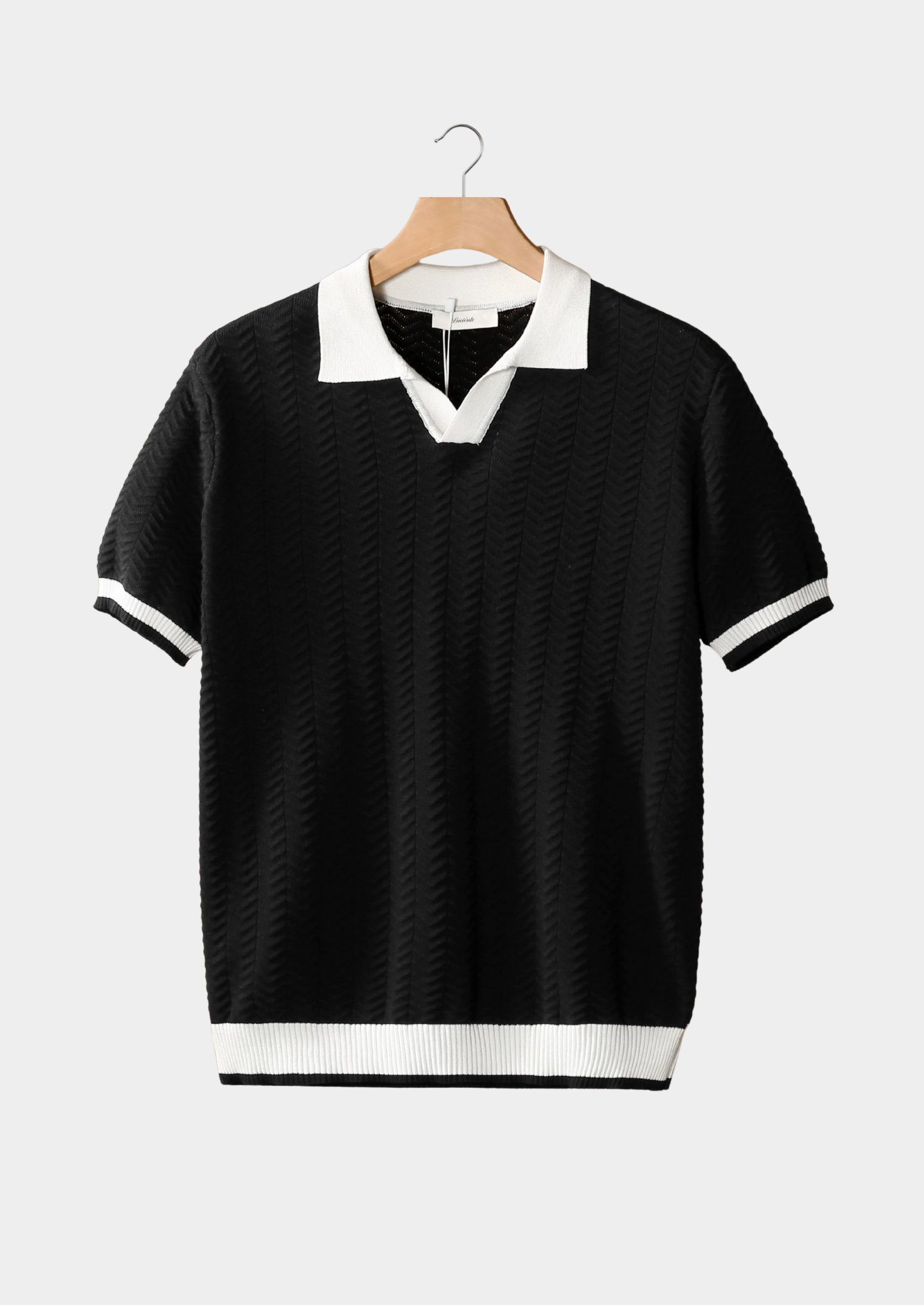 SECRET WEALTH | CONTRAST TEXTURED POLO
