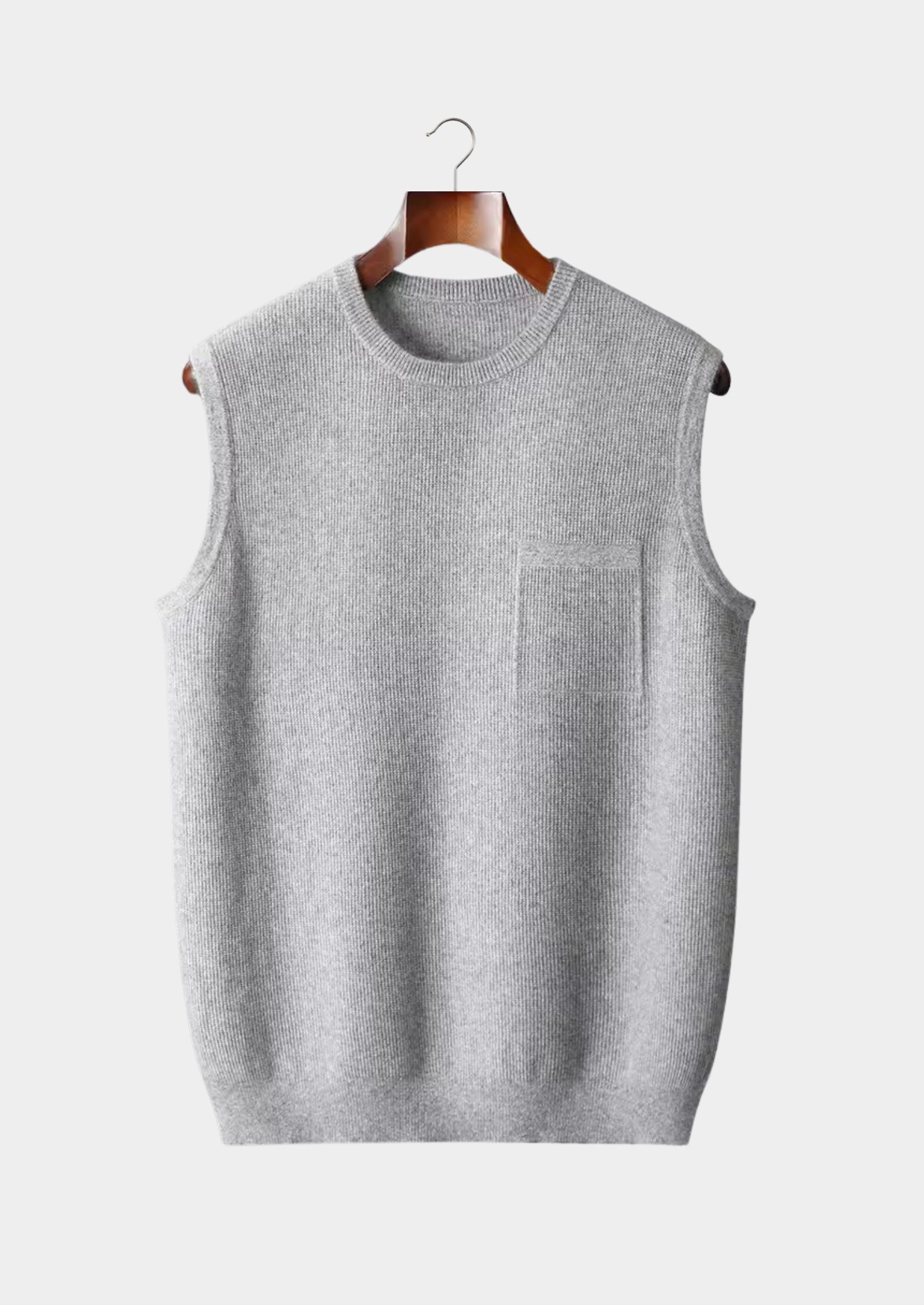 SECRET WEALTH | 100% CASHMERE CREWNECK VEST