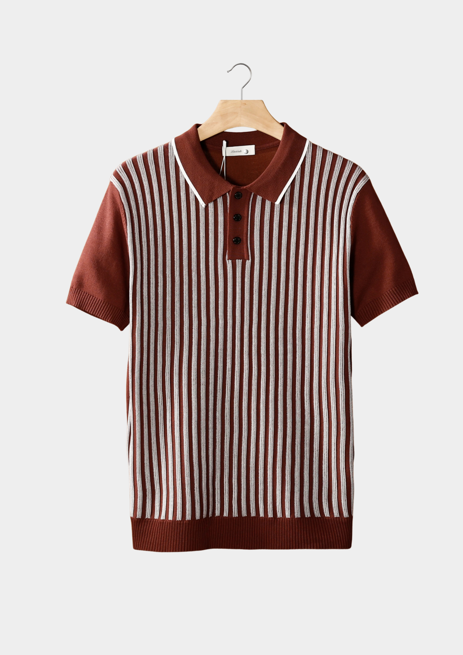 SECRET WEALTH | VERTICAL STRIPED POLO