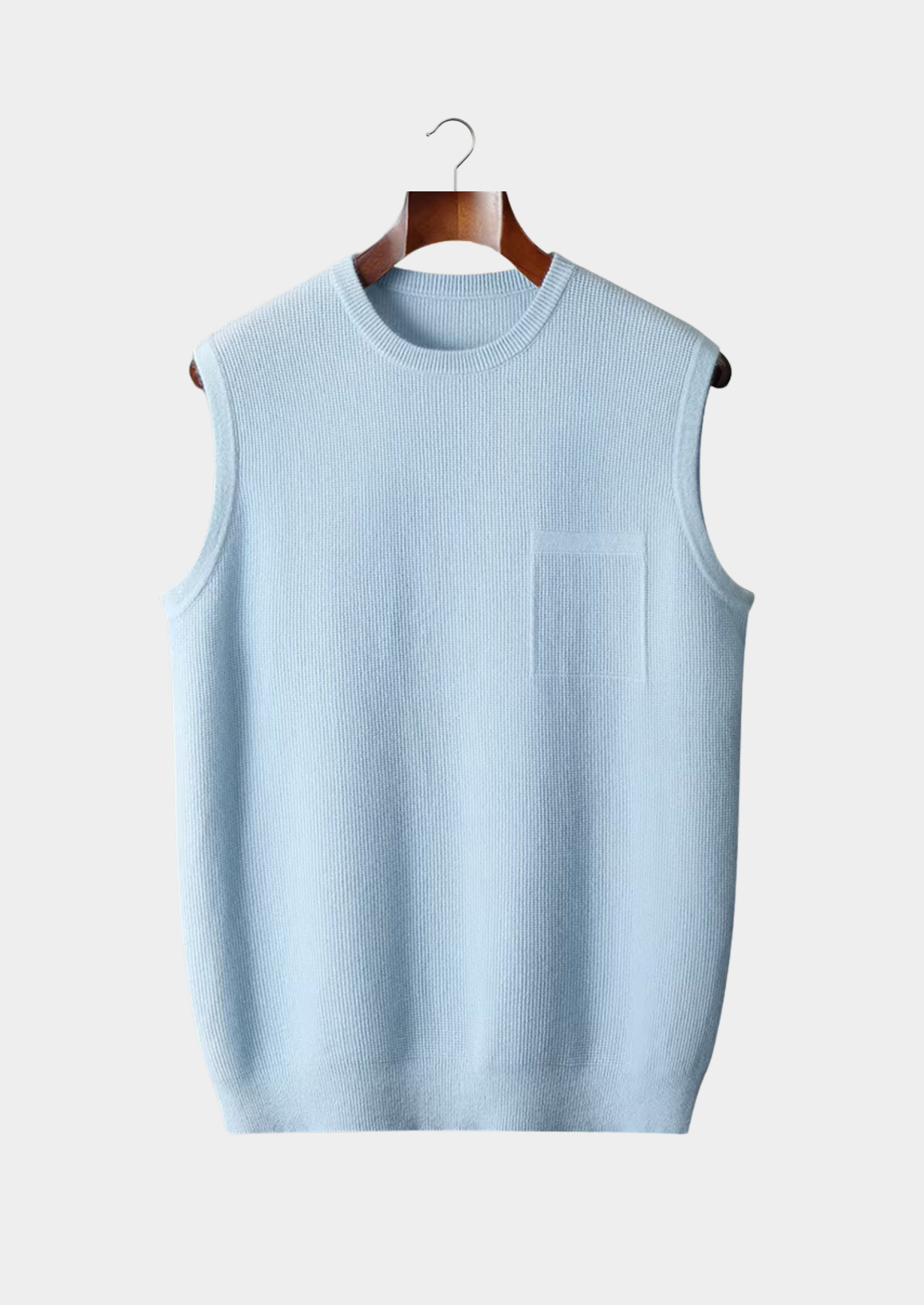 SECRET WEALTH | 100% CASHMERE CREWNECK VEST