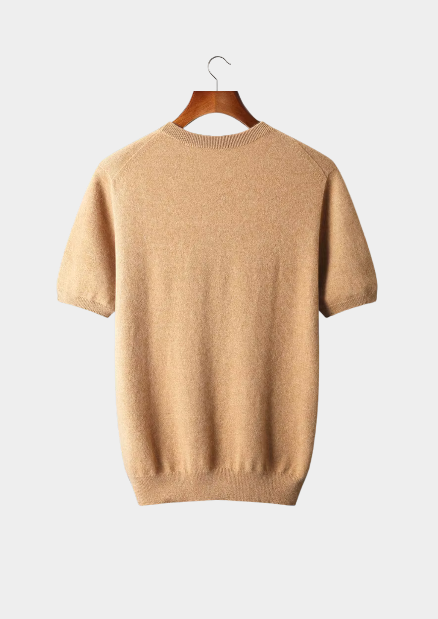 SECRET WEALTH | 100% CASHMERE CLASSIC CREWNECK T-SHIRT