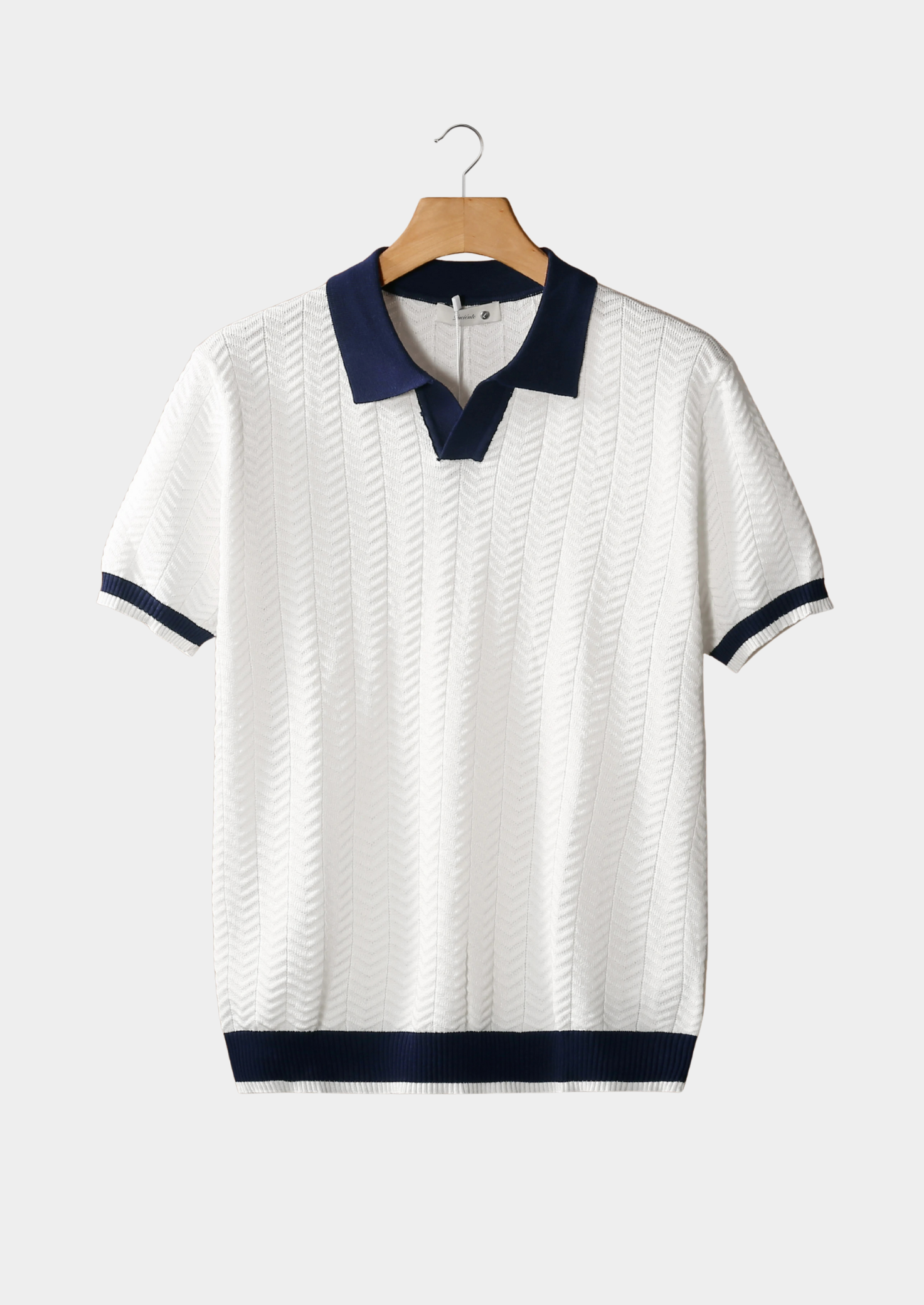 SECRET WEALTH | CONTRAST TEXTURED POLO