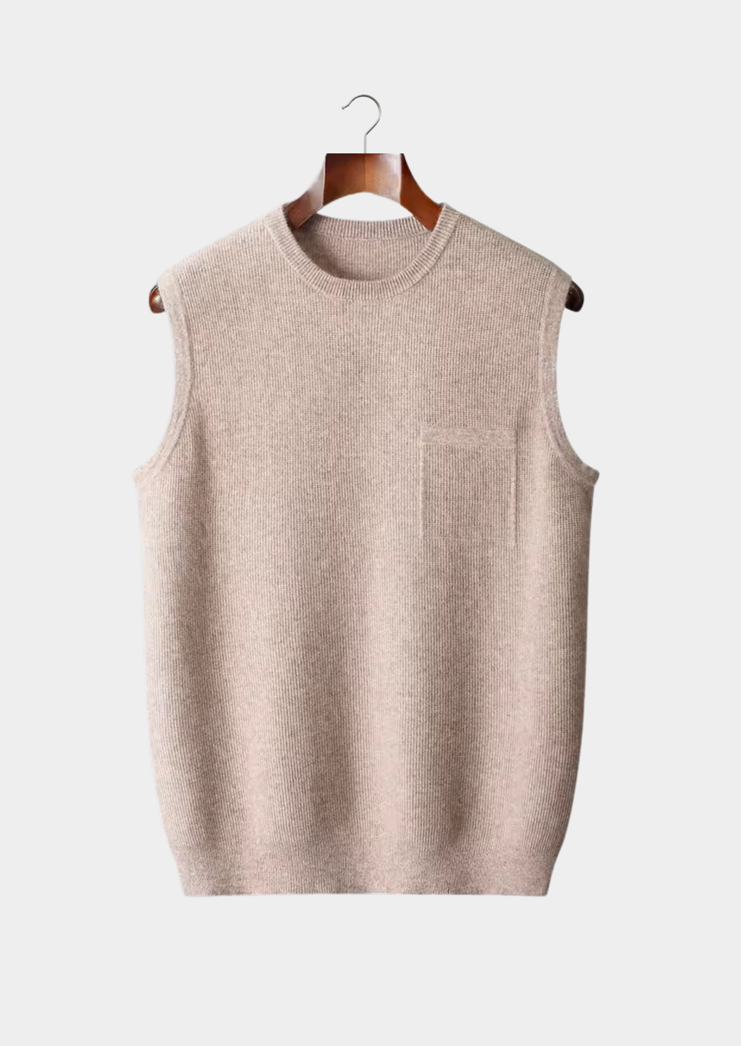 SECRET WEALTH | 100% CASHMERE CREWNECK VEST
